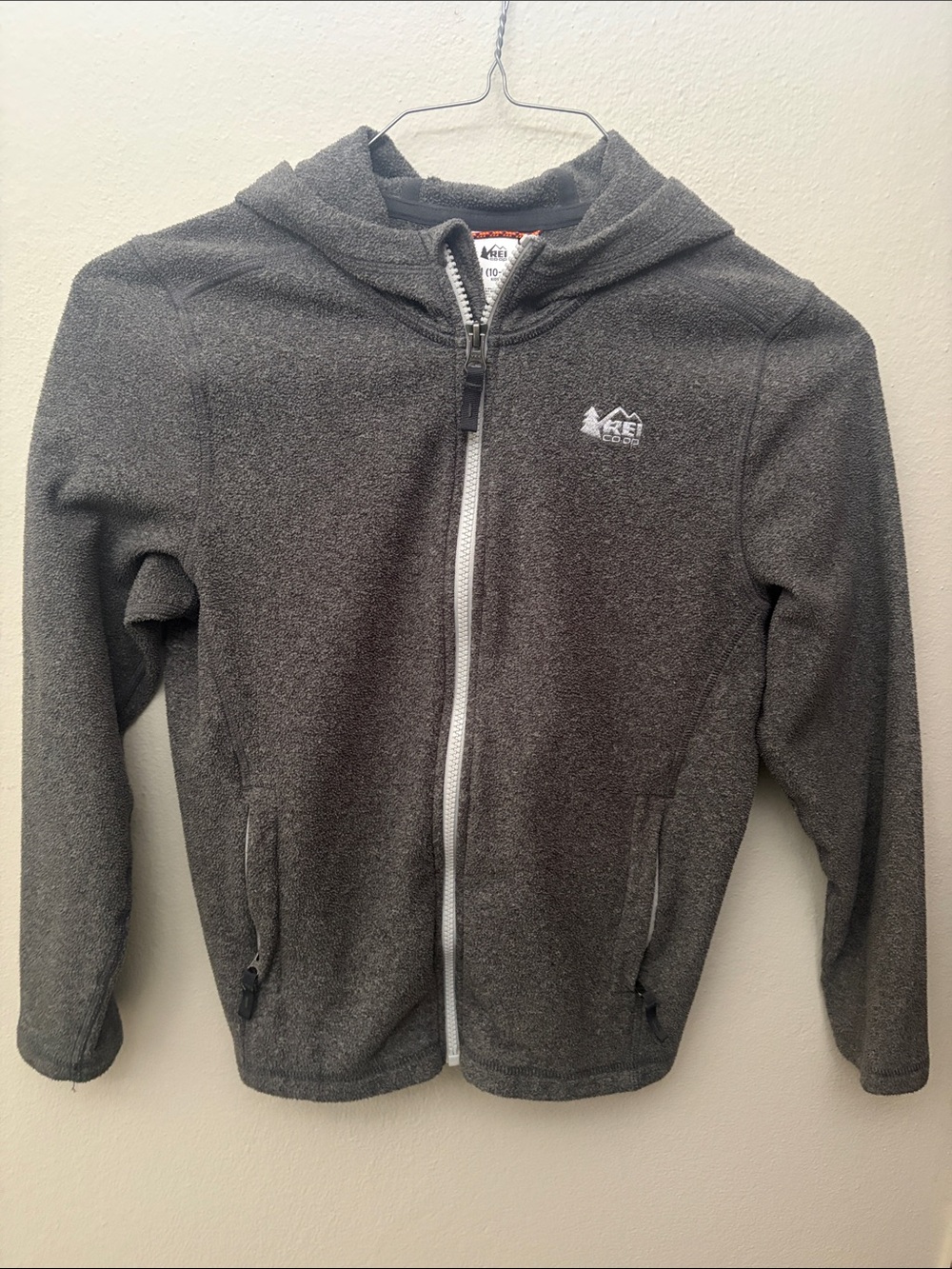 REI KIds Fleece Hoodie Full Zipper 10-12